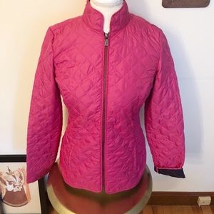 Brooks Brothers “346” pink quilted jacket